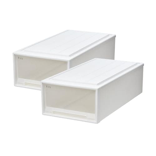 【通販限定2個セット】天馬 収納ボックス フィッツケース 押入れ 幅39×奥行74×高さ23cm 収納ケース 衣装ケース 74-39M