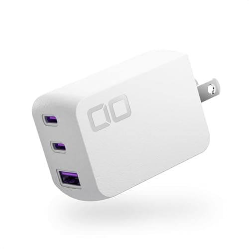 CIO NovaPort TRIOⅡ 65W 2C1A PD急速充電器 USB-C×2+USB-A×1 3台同時充電 世界最小級（ホワイト）