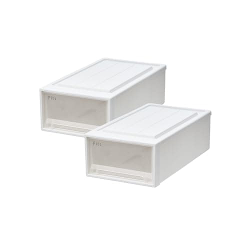 【通販限定2個セット】天馬 収納ボックス フィッツケース クローゼット 幅30×奥行53×高さ18cm 収納ケース 衣装ケース 53-30S