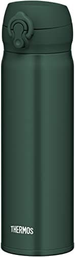 【Amazon.co.jp限定品】サーモス 水筒 真空断熱ケータイマグ 0.5L ダークグリーン 飲み口外せてお手入れ簡単 軽量タイプ ワンタッチオープン ステンレス ボトル 保温保冷 JNL-505 DG