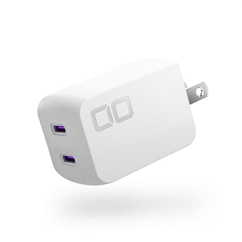 CIO PD急速充電器 USB-C×2 2台同時充電 世界最小級 NovaPort DUOⅡ 45W（ホワイト）