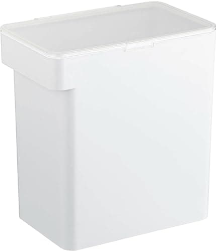 山崎実業(Yamazaki) 密閉 米びつ 10ｋｇ 計量カップ付 ホワイト 約W30.7XD19.7XH31.2cm タワー 湿気 酸化防止 5423