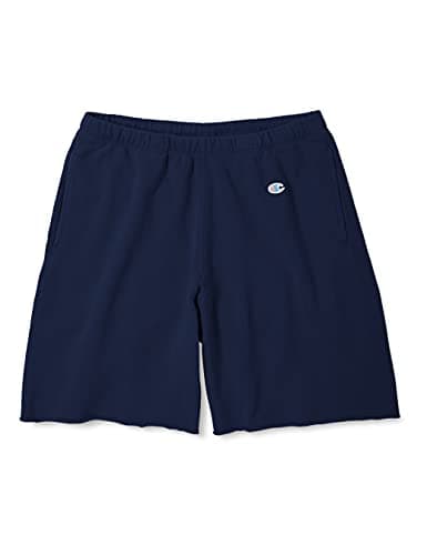 [チャンピオン] ショートパンツ ハーフパンツ カットオフ 裏起毛 ヴィンテージ風ロゴワッペン ロチェスター C3-P509 メンズ ネイビー L