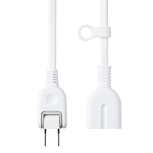 エレコム(ELECOM) 電源タップ 延長コード 5m ほこり防止シャッター付き 極性対応 3ピンプラグ接続可能 ホワイト T-X01-2150WH