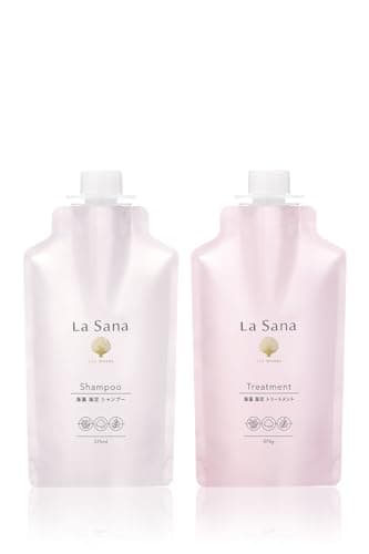ラサーナ 海藻 海泥 シャンプー＆トリートメント 詰め替え用 ローズヒップの甘ずっぱいさわやかな香り 375ml