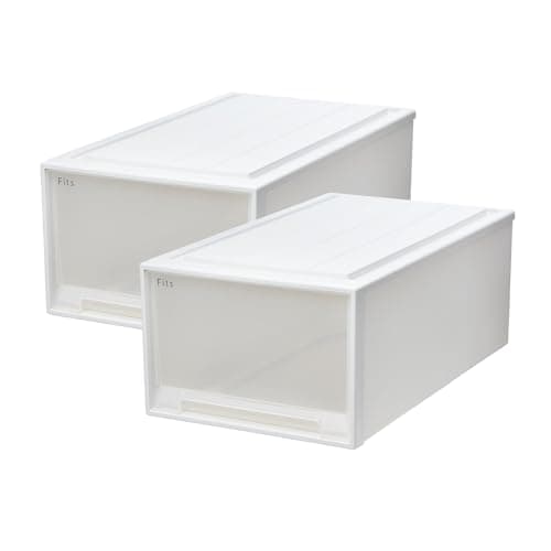 【通販限定2個セット】天馬 収納ボックス フィッツケース 押入れ 幅44×奥行74×高さ30cm 収納ケース 衣装ケース 74-44L