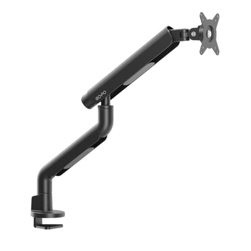 COFO 無重力モニターアーム Pro シングル 17〜40インチ、2.5〜14kg対応 角度/高さ 上下左右 調整可能 ダブルメカニカルスプリング式 デスク設置用 スチール アルミ合金製 ブラック