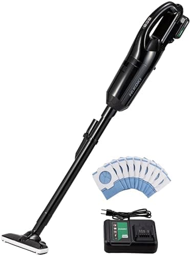 【Amazon.co.jp限定】HiKOKI(ハイコーキ) 10.8V コードレス クリーナー R12DPA 紙パック式 掃除機 軽量1.1kg ブラック 蓄電池・充電器付 R12DPA(BSB)