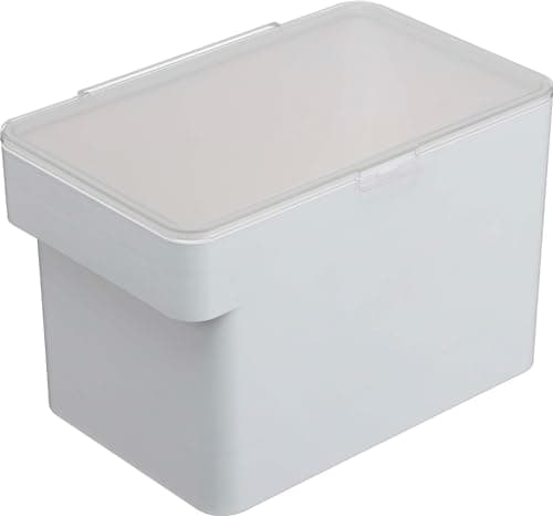 山崎実業(Yamazaki) 密閉 シンク下 米びつ 5ｋｇ 計量カップ 付 ホワイト 約W30XD19.7XH19.2cm タワー お米ごっそりライン 最後まできれいにすくえる 3377