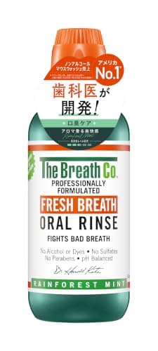 【日本公式】ザ・ブレスコ The Breath Co. マウスウォッシュ レインフォレストミント 500ml 洗口液 口臭予防 口臭ケア 低刺激