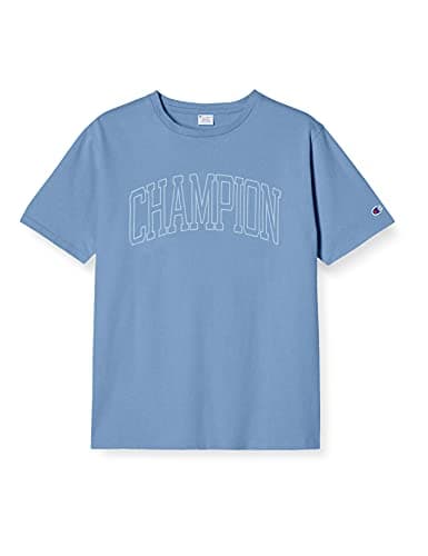 [チャンピオン] Tシャツ 半袖 綿100% グラフィックロゴプリント ショートスリーブTシャツ C3-P351 メンズ ブルーグレー L