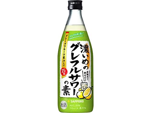サッポロ 濃いめのグレフルサワーの素 びん [ 濃縮カクテル 500ml ]