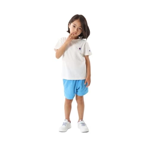 Tシャツ キッズ 半袖 丸首 綿100％ COTTON USA ワンポイントロゴ刺繍 ショートスリーブTシャツ ベーシック CK-Z301-020-140