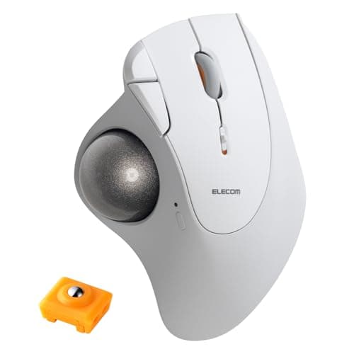 エレコム ワイヤレス トラックボール マウス IST PLUS (アイエスティー プラス) ボールローラー Bluetooth×2 無線2.4GHz×1 マルチ接続 Windows/mac/iPad/Chrome/Android ホワイト M-IT10MRSAWH