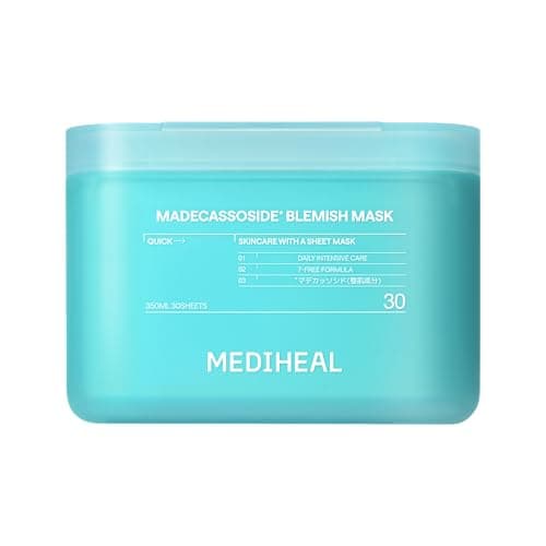 MEDIHEAL(メディヒール) マデカッソシド 30枚マスク 大容量 毎日使える 高保湿ケア うるおい肌 シートマスク フェイスマスク フェイスパック THE 365マスク