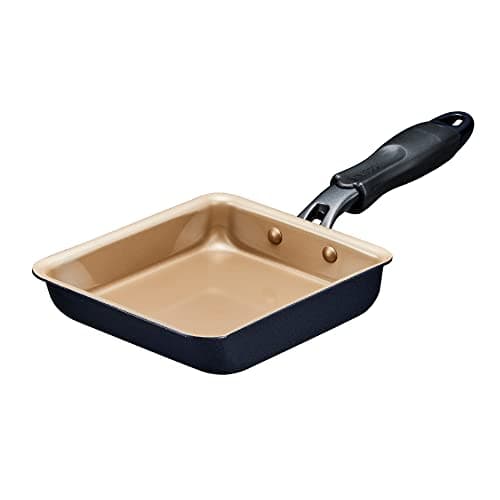 エバークック 卵焼き 13×18㎝ ガス火専用 軽量 【500日保証】 こげつきにくいフライパン PFOA PFOS フリー ネイビー ドウシシャ
