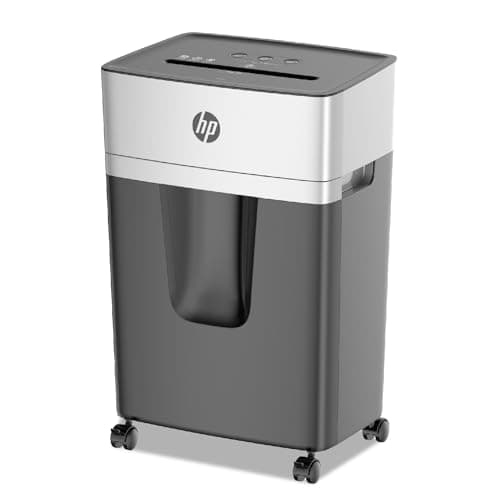 HP電動シュレッダー SB2008MC 業務用 家庭用(20L / 2-5人用) 静音 コンパクト / 微細断2x12㎜マイクロカット 8枚同時細断 (リモートワーク / 30分連続運転 / エアクーリングシステム/在宅勤務/オフィス) 引き出し式大容量ダストボックス/省スペース/キャスター付
