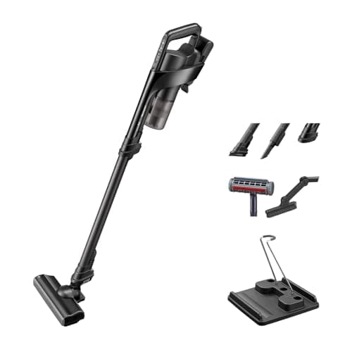 【Amazon.co.jp限定】シャープ(SHARP) 掃除機 コードレス EC-HR8A1-B 軽量 1.5kg スティック サイクロン スタミナ パワフル吸引 急速充電 スタンド付き 付属品9点