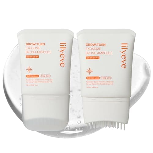 【2個】リリーイブ(lilyeve) グローターンエクソソームブラシアンプル100ml／元祖ブラシヘアアンプル／ふんわりアンプル／育毛剤 女性／頭皮美容液／2本セット