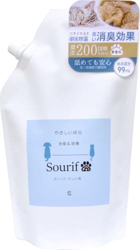 スリーフ 消臭剤 ペット 消臭スプレー 1L 詰め替え 大容量 舐めても安心 除菌 消臭 犬 猫 オシッコ ウンチ 無刺激 犬用デオドラント【キュービックスクエア】