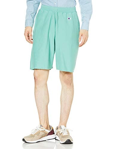 [チャンピオン] ショートパンツ ハーフパンツ スウェットパンツ 裏毛 10oz 裾カットオフ リバースウィーブ(R) ショーツ 短パン C3-T515 メンズ ミントグリーン L
