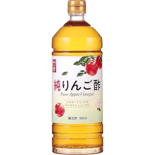 内堀醸造 純りんご酢 900ml りんご りんご果汁100％使用 飲むお酢 純リンゴ酢 砂糖不使用 1本 ペットボトル 日本 ビネガー