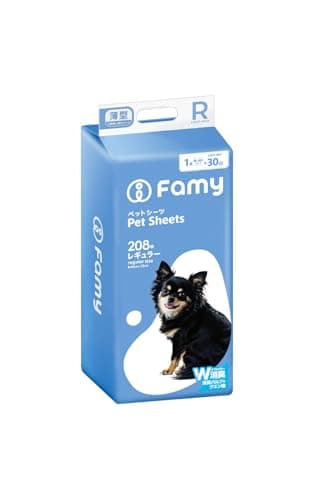 Famy ファミー ペットシーツ W消臭 うす型 レギュラー 208枚入り JPPMA認証 薄型 1回使い切りタイプ