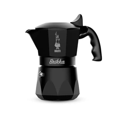 【日本限定色】BIALETTI(ビアレッティ) ブリッカ ブラック 2カップ 直火式 (コーヒーメーカー エスプレッソメーカー マキネッタ)