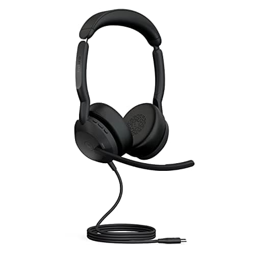 Jabra Evolve2 50 USB-C UC Stereo 両耳 ヘッドセット ノイズキャンセリングマイク搭載 USB接続 Bluetooth接続 ソフトレザークッション Teams/Zoom利用可能 リモート 会議