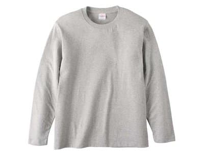 [ユナイテッドアスレ] 5.6オンス ロングスリーブTシャツ 501001 ミックスグレー L