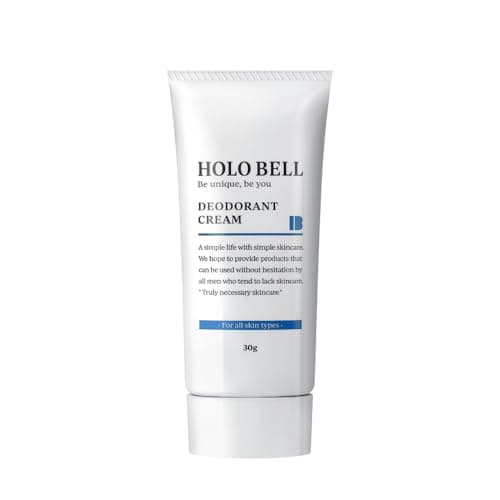 HOLO BELL 医薬部外品 デオドラントクリアクリーム メンズ ワキガ 脇 足 制汗 殺菌 発汗抑制 消臭 デオドラント クリーム 無香料 30g