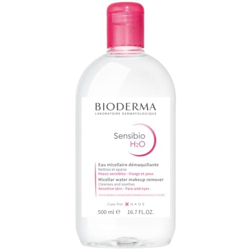 【正規品】ビオデルマ（Bioderma）サンシビオ エイチツーオー D（H2O）500mL 敏感肌用 クレンジング水（大容量 洗顔 メイク落とし クレンジングウォーター 敏感肌用 無香料 無着色 エチルアルコール、オイル、パラベン無添加 弱酸性）