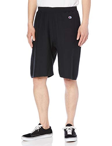 [チャンピオン] ショートパンツ ハーフパンツ スウェットパンツ 裏毛 10oz 裾カットオフ リバースウィーブ(R) ショーツ 短パン C3-T515 メンズ ブラック L