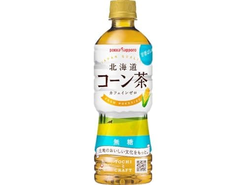 ポッカサッポロ 北海道コーン茶 525ml ×24本 ノンカフェイン カフェインゼロ 無糖 お茶 とうもろこし茶 ペットボトル 無糖 ミネラル