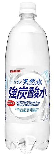 サンガリア 伊賀の天然水 強炭酸水 1000ml×12本