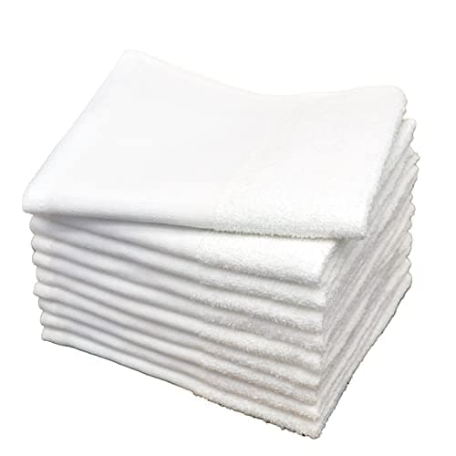 フェイスタオル 白 10枚セット 160匁 綿100％ 34×86cm 薄手 吸水速乾 ロング 業務用 温泉 サウナ ホテル