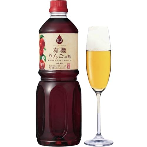 内堀醸造 フルーツビネガー 1L 有機りんごの酢 リンゴ酢 りんご果汁100% 飲むお酢 果実酢 無糖 希釈用 ペットボトル 1本 日本