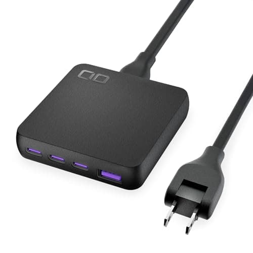 CIO NovaPort SLIM QUAD for DESK 薄型急速充電器 67W USB-C×3 USB-A×1 4台同時充電 (ブラック)