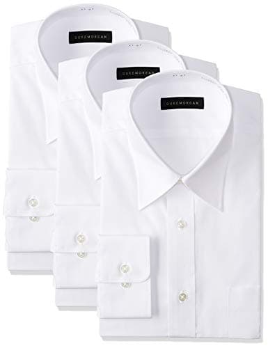 【Amazon.co.jp 限定】[KONAKA(コナカ)]メンズワイシャツ ビジネスベーシックスタイル 白無地 長袖 豊富な32サイズから選べる 形態安定加工 3枚組セット KZ_YS-WH-RG-3 メンズ 白無地 日本 42-78-L (日本サイズL相当)