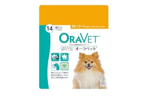 オーラベット(Oravet) 犬用デンタルガム おやつ 歯磨き デンタルケア XSサイズ(1.5-5kg未満) 14個入