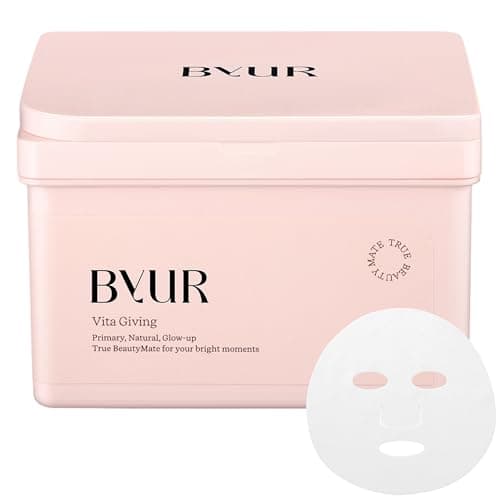 ByUR バイユア デイリーマスク フェイスパック シートマスク ビタギビング 30枚 大容量タイプ30枚入り