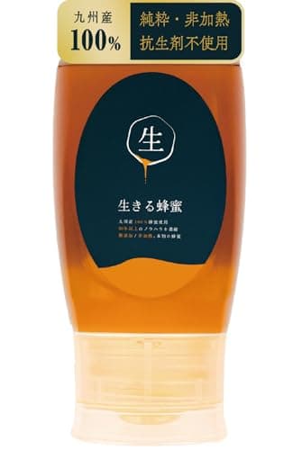 生きる蜂蜜 280g 生蜂蜜 専門店【九州蜂の子本舗】国産 純粋 非加熱 無添加 天然 生 砂糖不使用 自然由来 本物 はちみつ ハチミツ ハニー honey