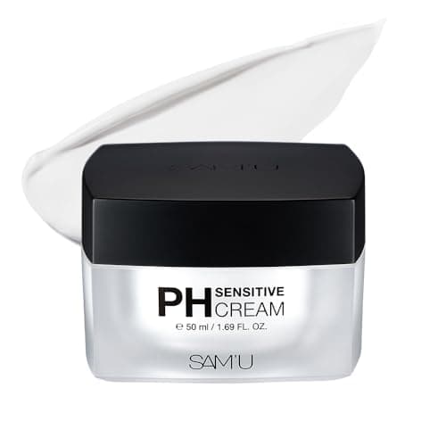 SAM'U(サミュ) PHセンシティブクリーム 50ml 低刺激 保湿クリーム 顔 敏感肌 高保湿 セラミド ヒアルロン酸 シカ 肌バリア 乾燥肌 乾燥対策 韓国スキンケア フェイスクリーム 水分クリーム べたつかない オールシーズン 【公式/正規品】 [並行輸入品]