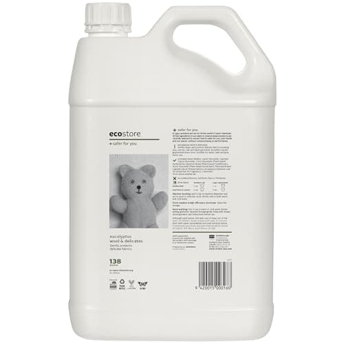 ecostore(エコストア) デリケート&ウールウォッシュ おしゃれ着用 5L 詰め替え おしゃれ着洗剤 洗濯洗剤 おしゃれ着 ウール用 中性洗剤 ユーカリの香り