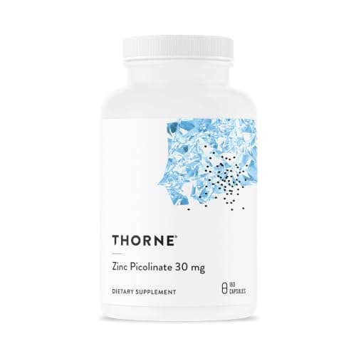 Thorne (ソーン) 亜鉛サプリメント ピコリン酸亜鉛 30mg Zinc(ジンク) カプセル 180粒 1個セット 【合計180粒/180日分】
