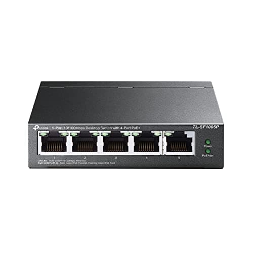 TP-Link スイッチングハブ 5ポート 10/100Mbps PoE+対応ポートx4 各ポート30W(合計67Wまで)まで【エクステンドモード: 250Mまで接続可】TL-SF1005P