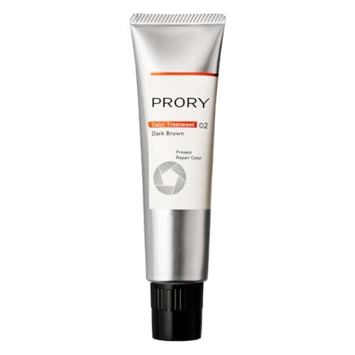 PRORY プロリー リペアカラー トリートメント 150g ダークブラウン うねり白髪 ツヤ改善