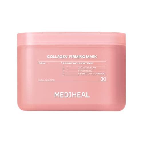 MEDIHEAL(メディヒール) コラーゲン 30枚マスク 大容量 毎日使える 高保湿ケア うるおい肌 シートマスク フェイスマスク フェイスパック THE 365マスク