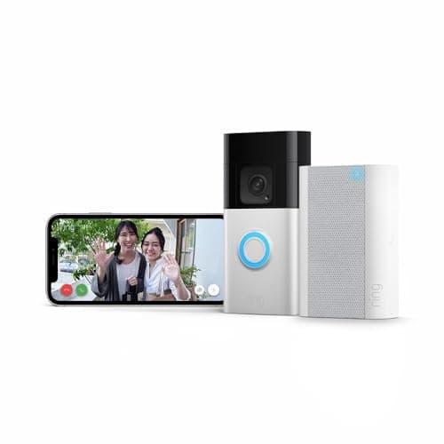 Ring ワイヤレス カメラ付きドアベル 2023年発売 | 配線工事不要 wifi接続 スマホ対応 モーション検知機能搭載 | Ring Homeプラン30日間無料体験