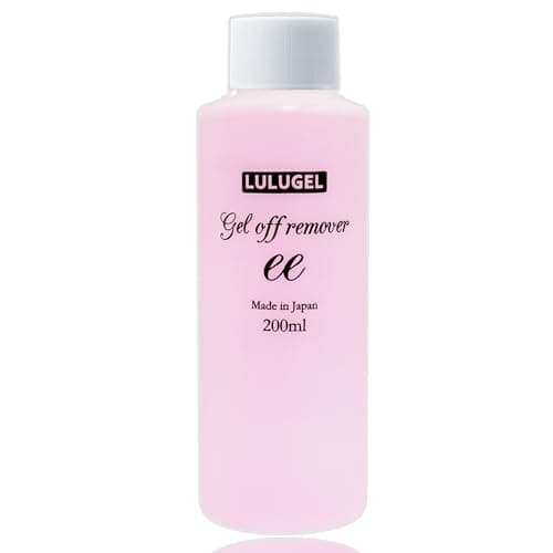 LULUGEL ジェルネイル リムーバー ジェルネイル オフ アセトン 除光液 200ml ネイルリムーバー 強力オフ ジェルオフリムーバー